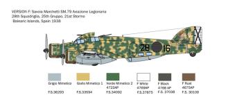 Italeri 1412 Savoia-Marchetti SM.79 Sparviero