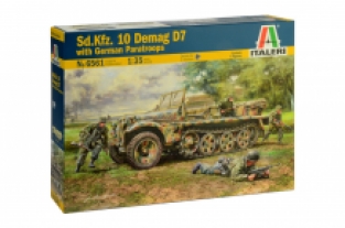 Italeri 6561 Sd.Kfz.10 Demag D7 with German Paratroops