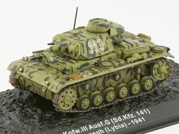 Atlas Editions BN22 Sd.Kfz.141 Pz.Kpfw.III Ausf. G Tank 21st Panzerdivisie Libië 1941