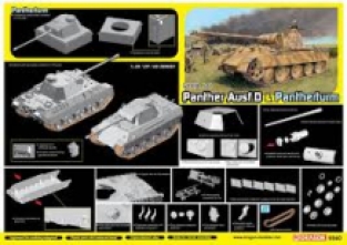 Dragon 6940 Sd.Kfz.171 Panther Ausf.D & Pantherturn