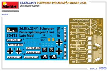 MiniArt 35413 Sd.Kfz.234/1 Schwerer Panzerspähwagen 2cm Late Modification