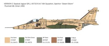 Italeri 1459 SEPECAT Jaguar GR.1 / GR.3 R.A.F.