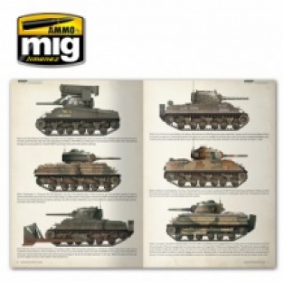 Ammo by MIG A.MIG 6080 SHERMAN - THE AMERICAN MIRACLE 'Camouflage Profile Guide'