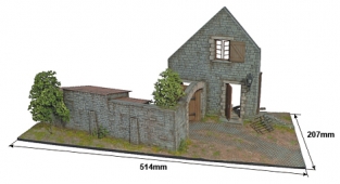 MA.36018 Farmhouse w/ Diorama Base