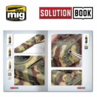 Ammo by MIG A.MIG 6503 SOLUTION BOOK - HOW TO PAINT WWII GERMAN LATE (Multilingual)