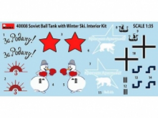 MiniArt 40008 SOVIET BALL TANK with WINTER SKI