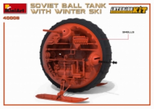 MiniArt 40008 SOVIET BALL TANK with WINTER SKI