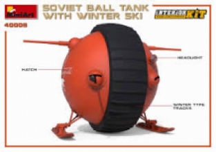 MiniArt 40008 SOVIET BALL TANK with WINTER SKI