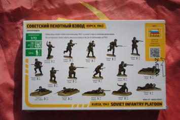 Zvezda 8077 Soviet Infantry Platoon Kursk 1943