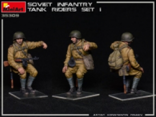 Mini Art 35309 Soviet Infantry Tank Riders WWII Set 1