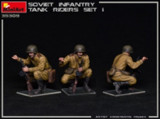 Mini Art 35309 Soviet Infantry Tank Riders WWII Set 1