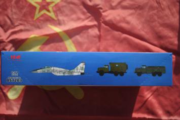 ICM DS7203 Soviet Military Airfield 1980's MiG-29, APA-50M, Zil-131 Command Vehicle, PAG-14