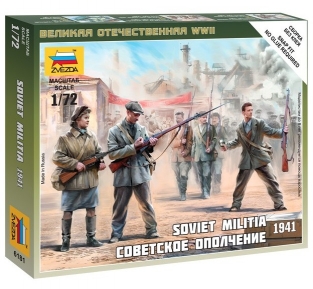 Zvezda 6181 Soviet Militia 1941 PARTIZANEN