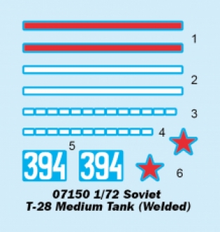 Trumpeter 07150 Soviet T-28 Medium Tank 'Welded'