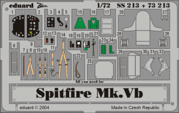 Eduard 73213 Spitfire Mk. Vb 'Detail set'