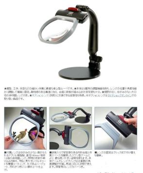 Tamiya 74110 Stand Loupe 1.8x multi-coated lens