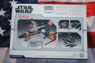 Revell 06777 STAR WARS POE'S BOOSTED X-WING Fighter 