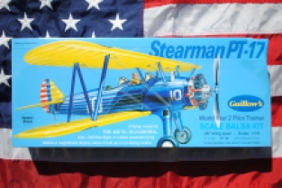 Guillow's 803 Stearman PT-17 WWII Pilot Trainer