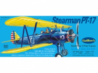 Guillow's 803 Stearman PT-17 WWII Pilot Trainer