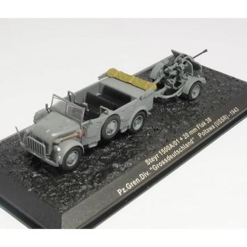 Atlas Editions BN02 Steyr 1500 A/01 + 20 mm Flak 38 - Pz.Gren.Division 'Großdeutschland', 1943
