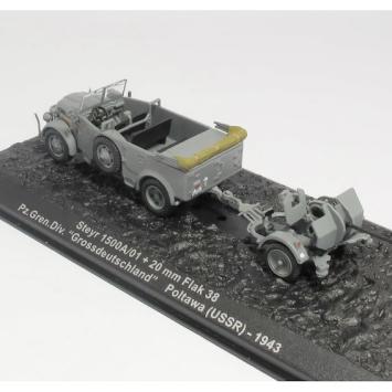 Atlas Editions BN02 Steyr 1500 A/01 + 20 mm Flak 38 - Pz.Gren.Division 'Großdeutschland', 1943