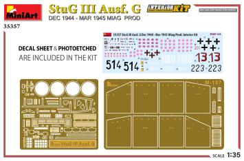 MiniArt 35337 StuG III Ausf. G Dec 1944 - Mar 1945 MIAG Prod Interior Kit