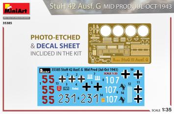 MiniArt 35385 StuH 42 Ausf. G Mid prod. jul-oct 1943