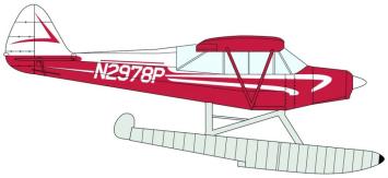 Minicraft Model Kits 11663 Super Cub Floatplane