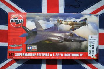 Airfix A50190 Supermarine Spitfire & F-35B Lightning II Then and Now