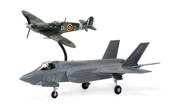 Airfix A50190 Supermarine Spitfire & F-35B Lightning II Then and Now