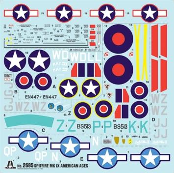 Italeri 2685 Supermarine SPITFIRE Mk.IX AMERICAN ACES