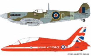 Airfix A50187 Supermarine Spitfire & RAF Red Arrows Hawk