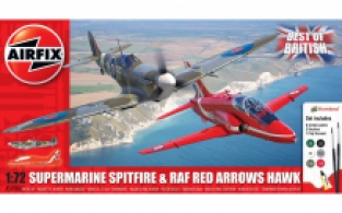 Airfix A50187 Supermarine Spitfire & RAF Red Arrows Hawk