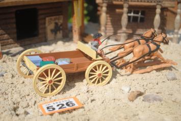 Timpo Toys O.526 Supply carriage / Covered wagon with coachman, 2nd version
