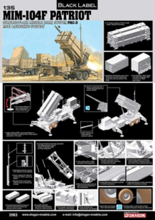 Dragon 3563 SURFACE-TO-AIR MISSILE (SAM) SYSTEM PAC-3 M901 LAUNCHING STATION MIM-104F PATRIOT