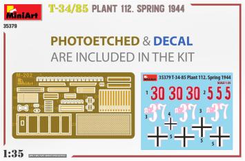 MiniArt 35379 T-34/85 PLANT 112. SPRING 1944