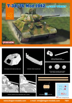 Dragon 7601 T-34/76 Mod.1942 Cast Turret