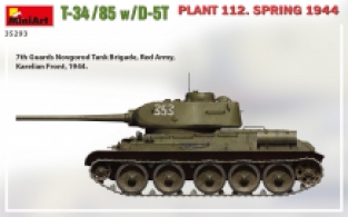 Mini Art 35293 T-34/85 with D-5T 'Plant 112 Spring 1944'