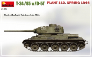 Mini Art 35293 T-34/85 with D-5T 'Plant 112 Spring 1944'