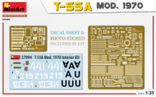 Mini Art 37094 T-55A MOD. 1970 INTERIOR KIT