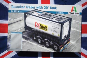 Italeri 3929 Tecnokar Trailer with 20' Tank 