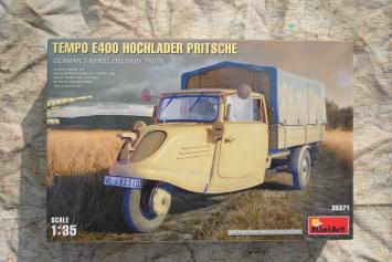 MiniArt 35371 Tempo E400 Hochlander Pritsche German 3-Wheeled Delivery Truck