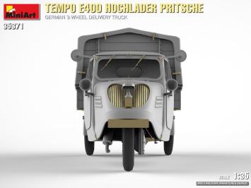 MiniArt 35371 Tempo E400 Hochlander Pritsche German 3-Wheeled Delivery Truck