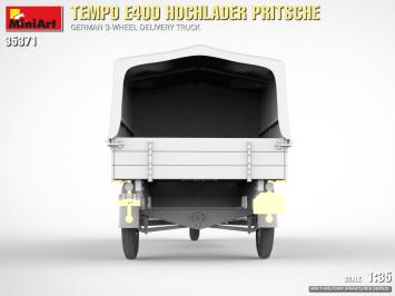 MiniArt 35371 Tempo E400 Hochlander Pritsche German 3-Wheeled Delivery Truck