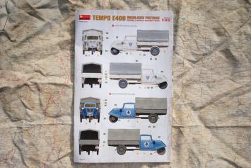 MiniArt 35371 Tempo E400 Hochlander Pritsche German 3-Wheeled Delivery Truck