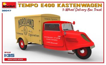 MiniArt 38047 Tempo E400 Kastenwagen 3-Wheel Delivery Box Truck