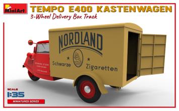 MiniArt 38047 Tempo E400 Kastenwagen 3-Wheel Delivery Box Truck