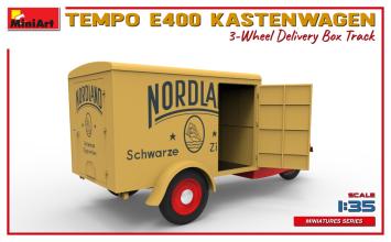 MiniArt 38047 Tempo E400 Kastenwagen 3-Wheel Delivery Box Truck