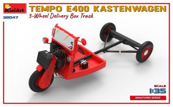 MiniArt 38047 Tempo E400 Kastenwagen 3-Wheel Delivery Box Truck