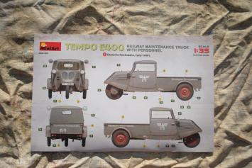 MiniArt 38063 Tempo E400 railway maintenance truck with personnel